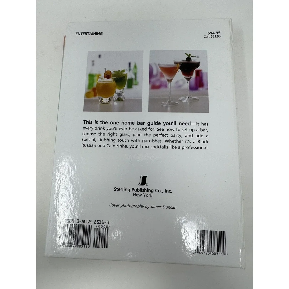 Complete Home Bartender's Guide Salvatore Calabrese Sterling White PB 2002‎ VTG